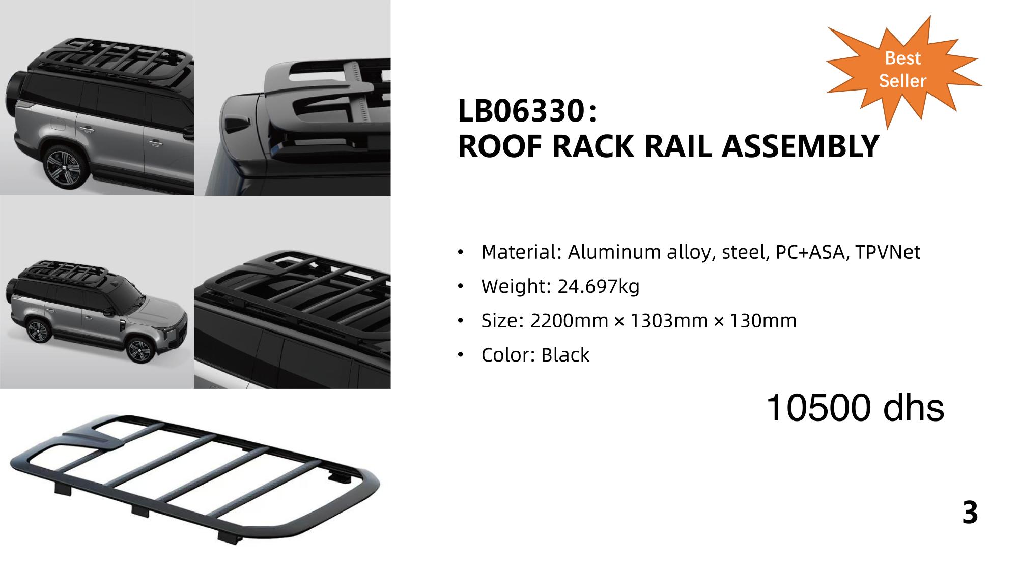Roof Rack Assembly ROX — galerie de toit aluminium